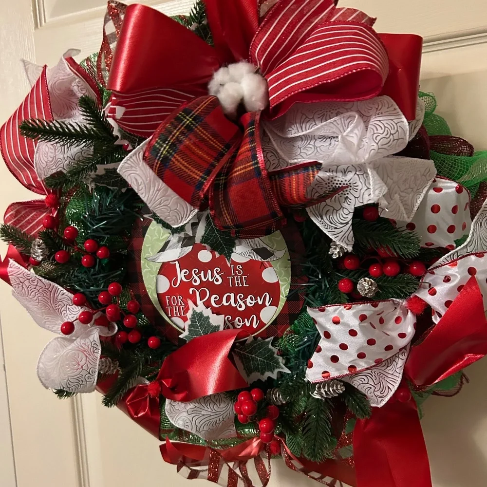Jesus is the reason for the season wreath